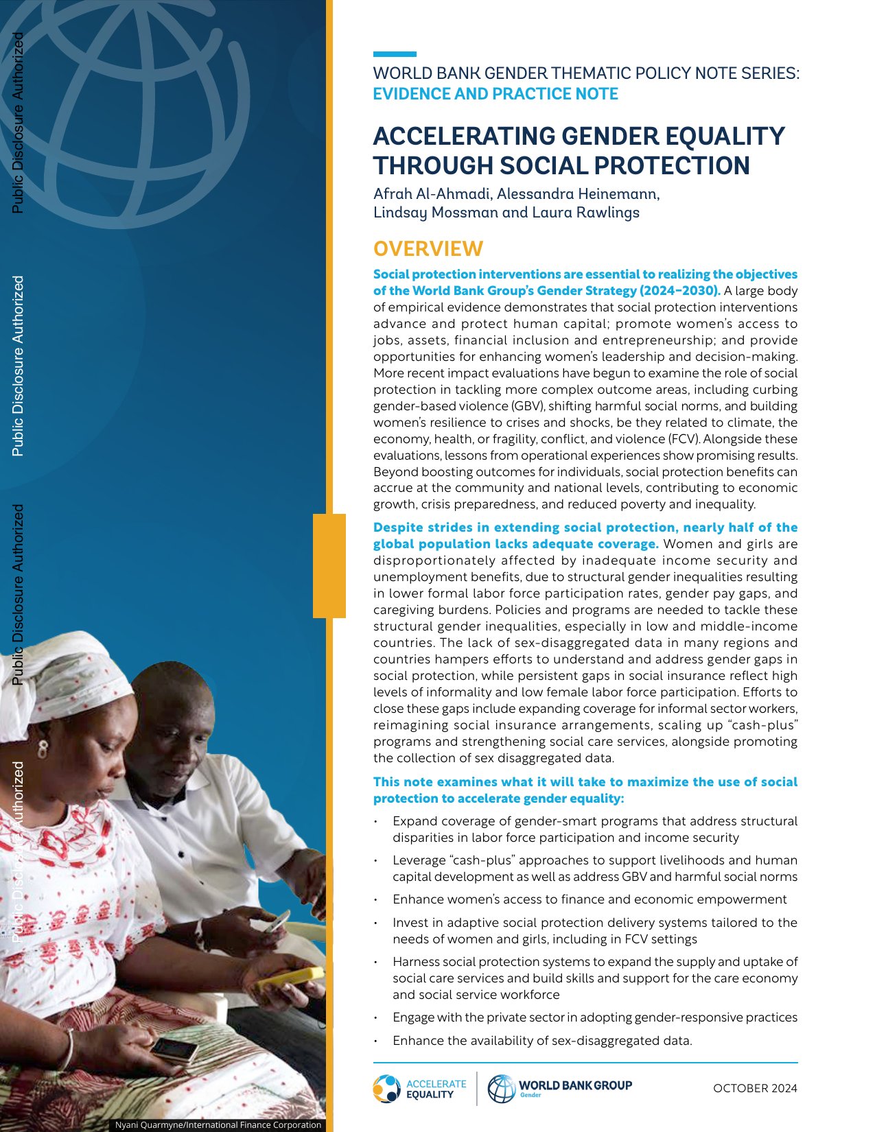 Cover image for Accelerating Gender Equality Through Social Protection