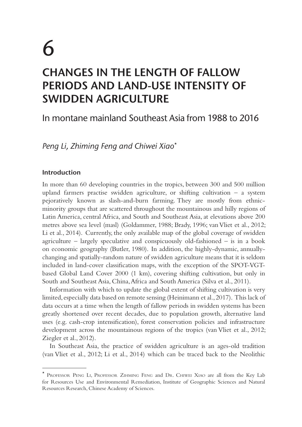 Cover image for Changes in the Length of Fallow Periods and Land-Use Intensity of Swidden Agriculture