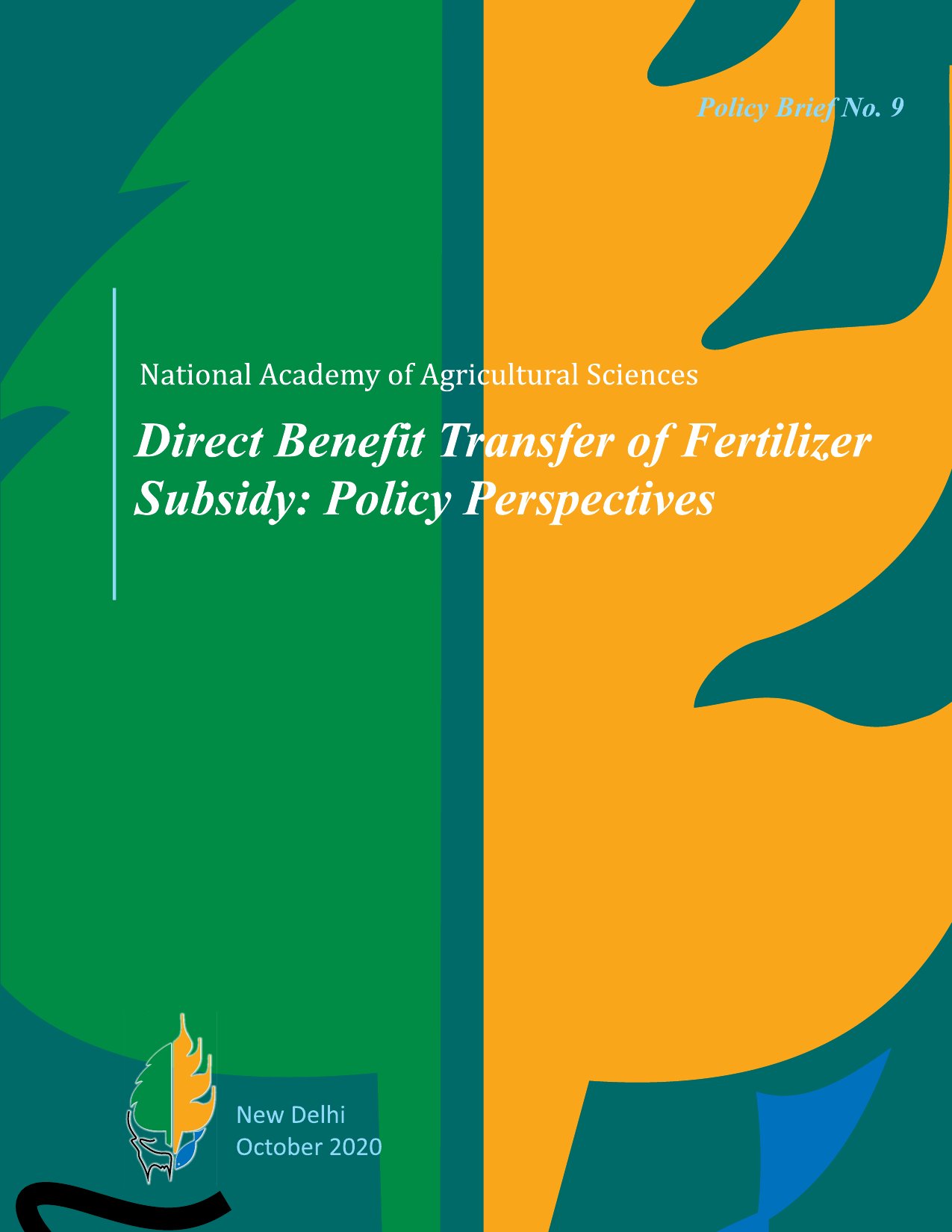 Cover image for Direct Benefit Transfer of Fertilizer Subsidy: Policy Perspectives