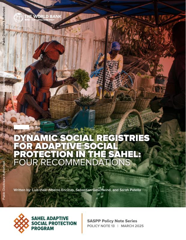 Cover image for Dynamic Social Registries for Adaptive Social Protection in the Sahel: Four Recommendations