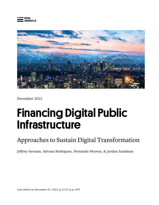 Cover image for Financing Digital Public Infrastructure: Approaches to Sustain Digital Transformation