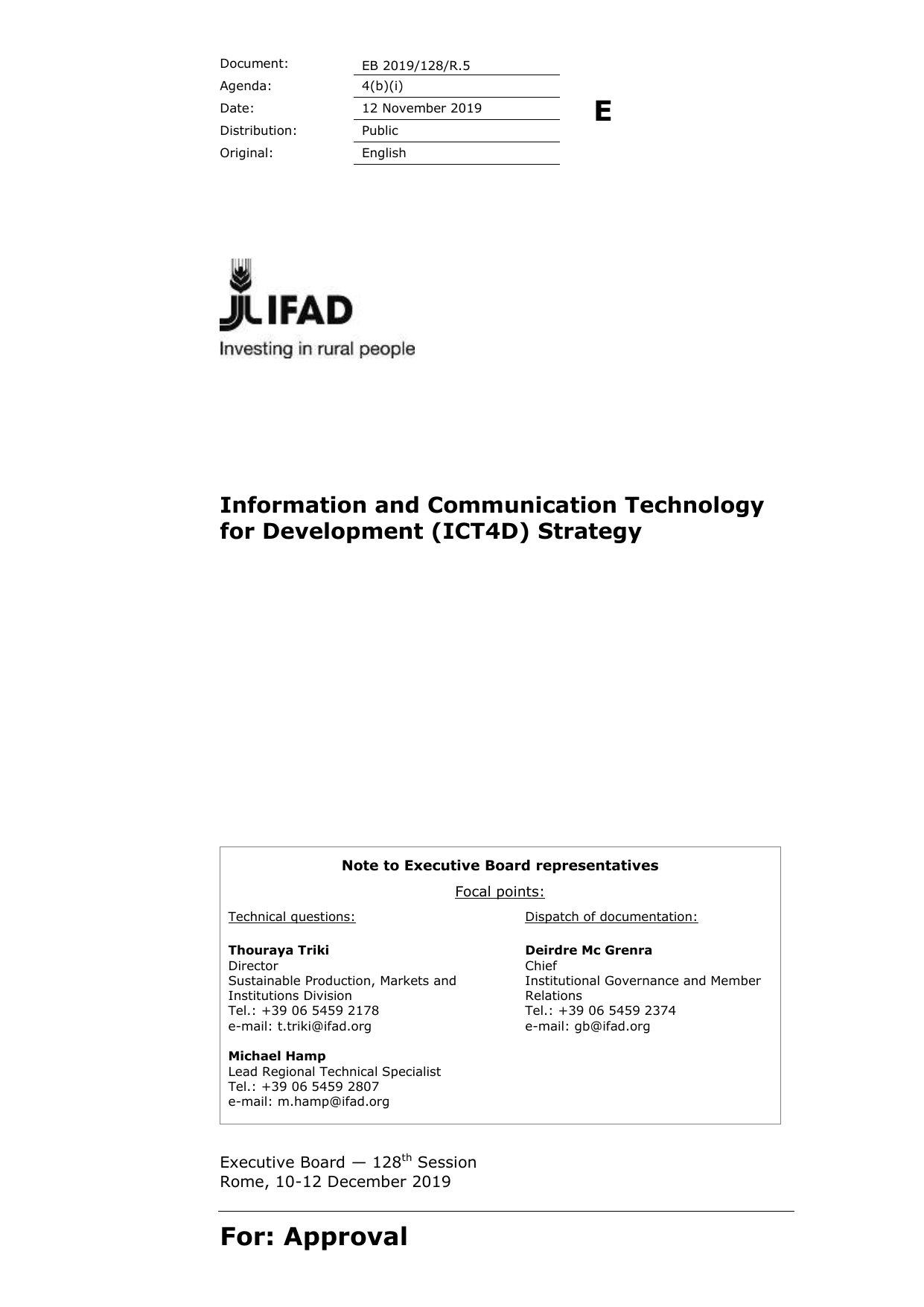 Cover image for Information and Communication Technology for Development (ICT4D) Strategy