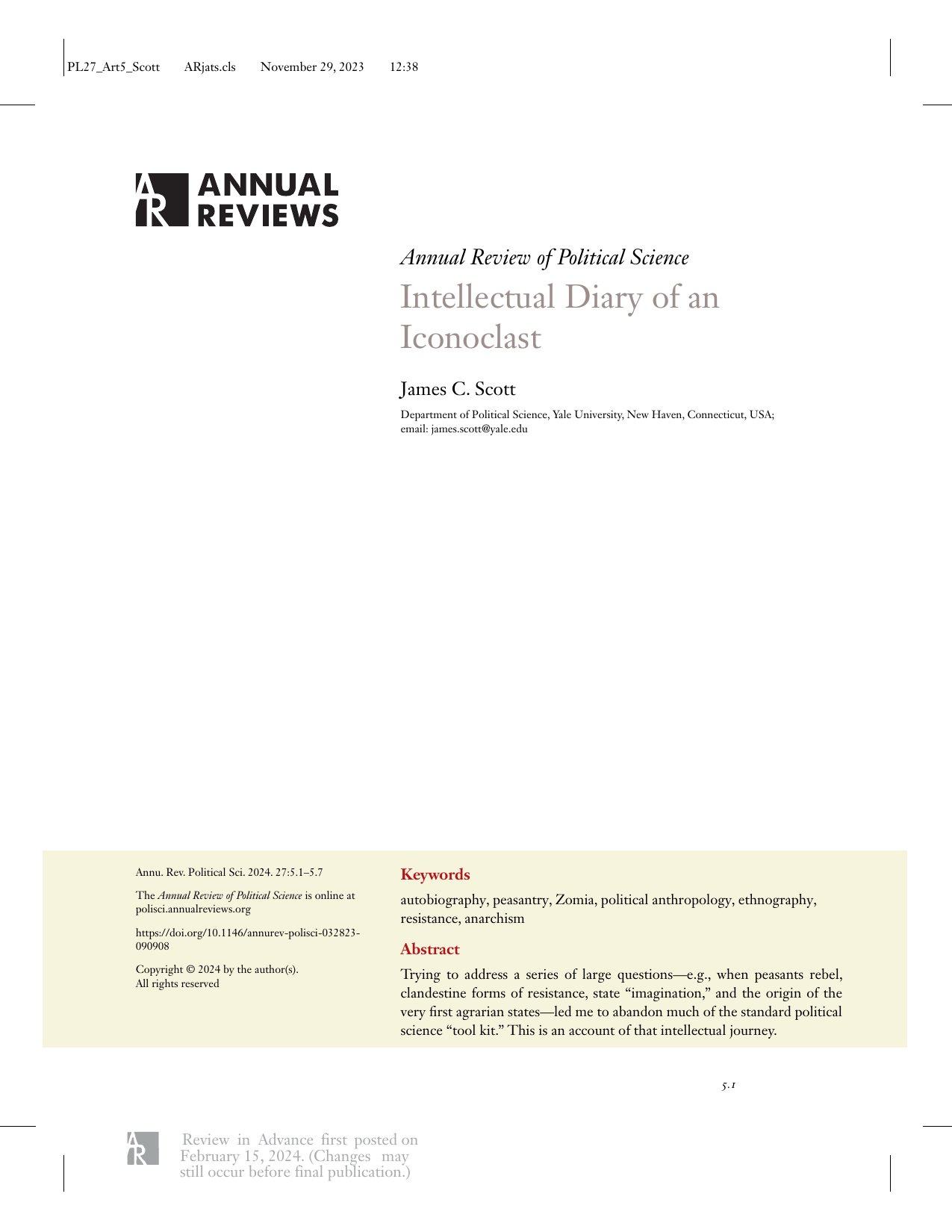 Cover image for Intellectual Diary of an Iconoclast