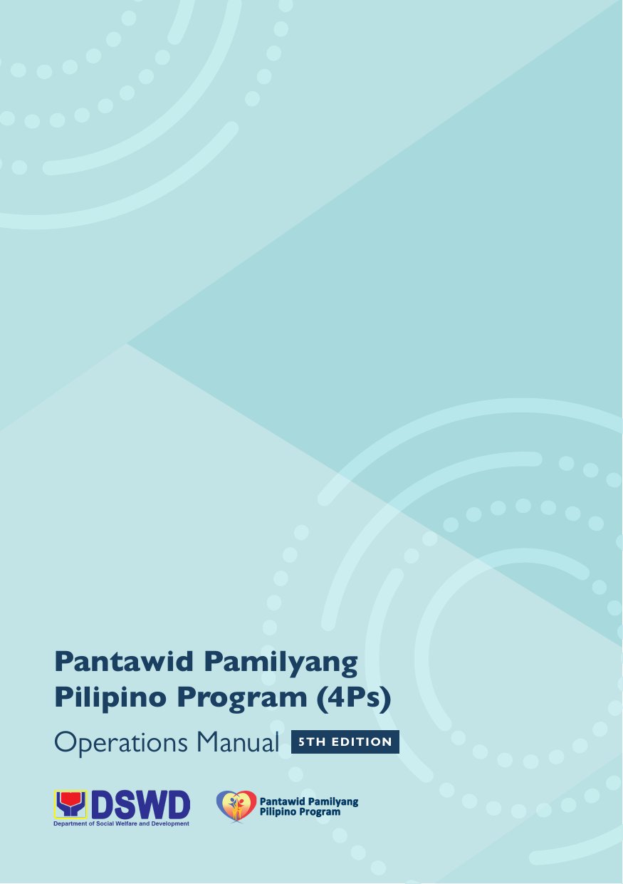 Cover image for Pantawid Pamilyang Pilipino Program (4Ps) Operations Manual 5th Edition