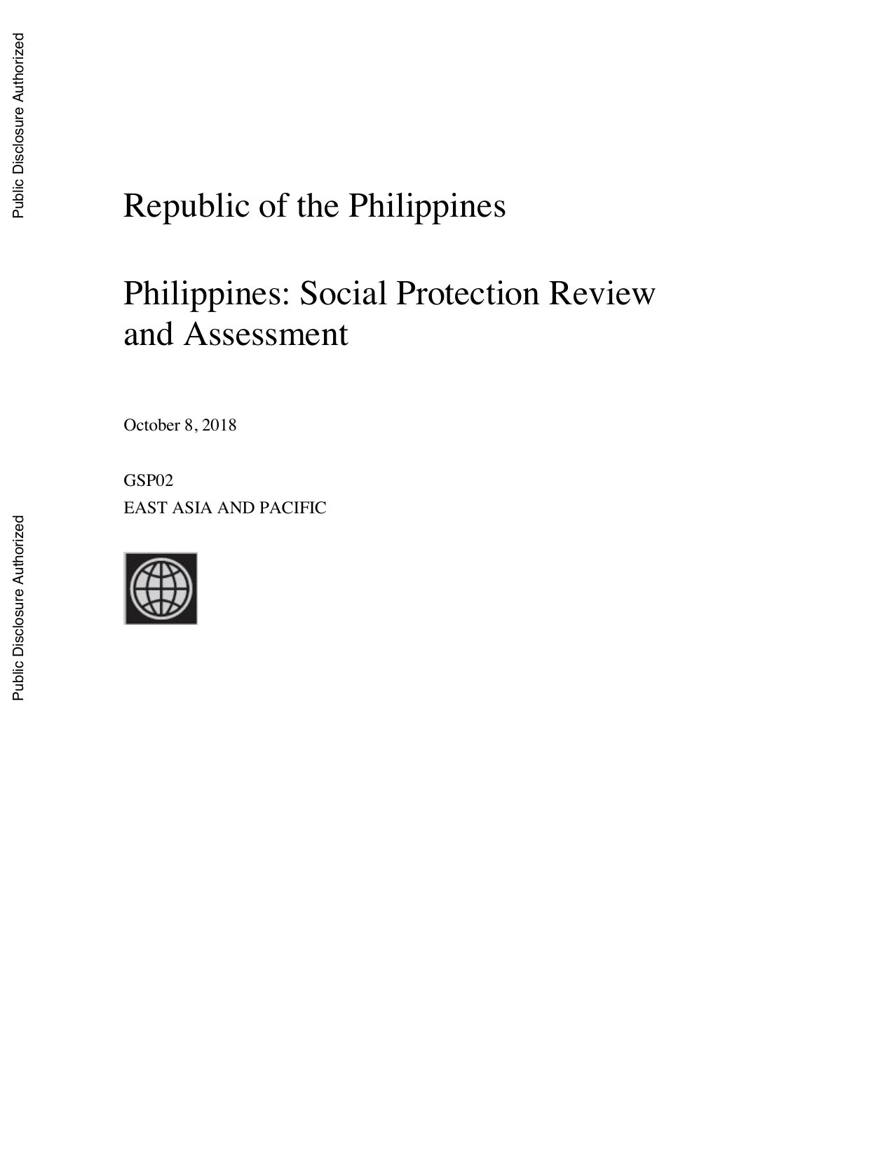 Cover image for Philippines: Social Protection Review and Assessment