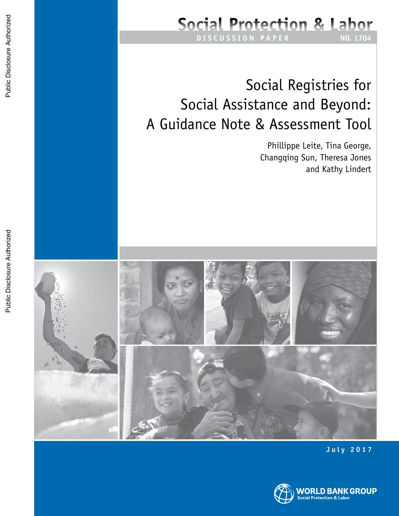 Cover image for Social Registries for Social Assistance and Beyond: A Guidance Note & Assessment Tool