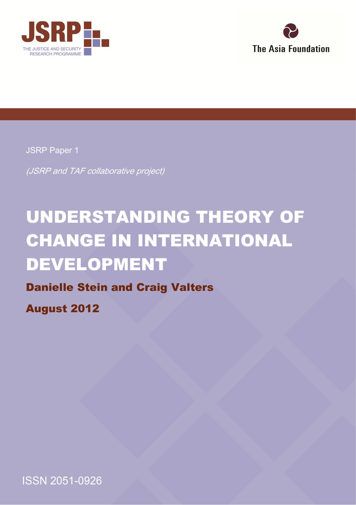 Cover image for Understanding Theory of Change in International Development: A Review of Existing Knowledge